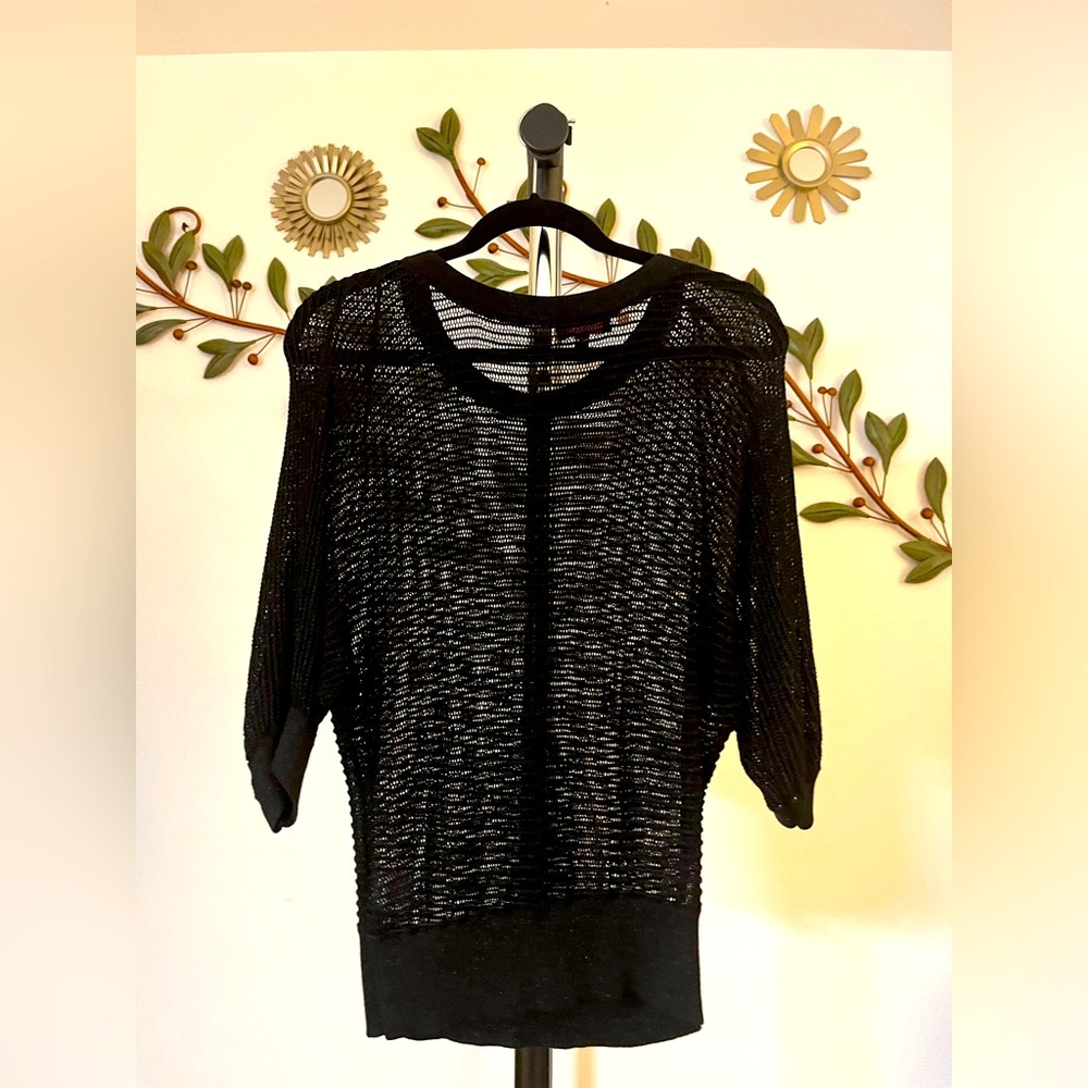 Hint of Metallic Pop Over Mesh